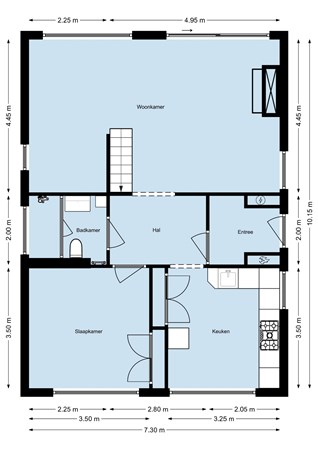 Floorplan - Parklaan 122, 4645 RW Putte